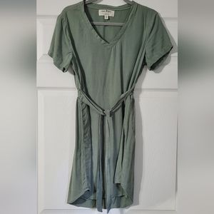 Cloth and Stone army green mini dress